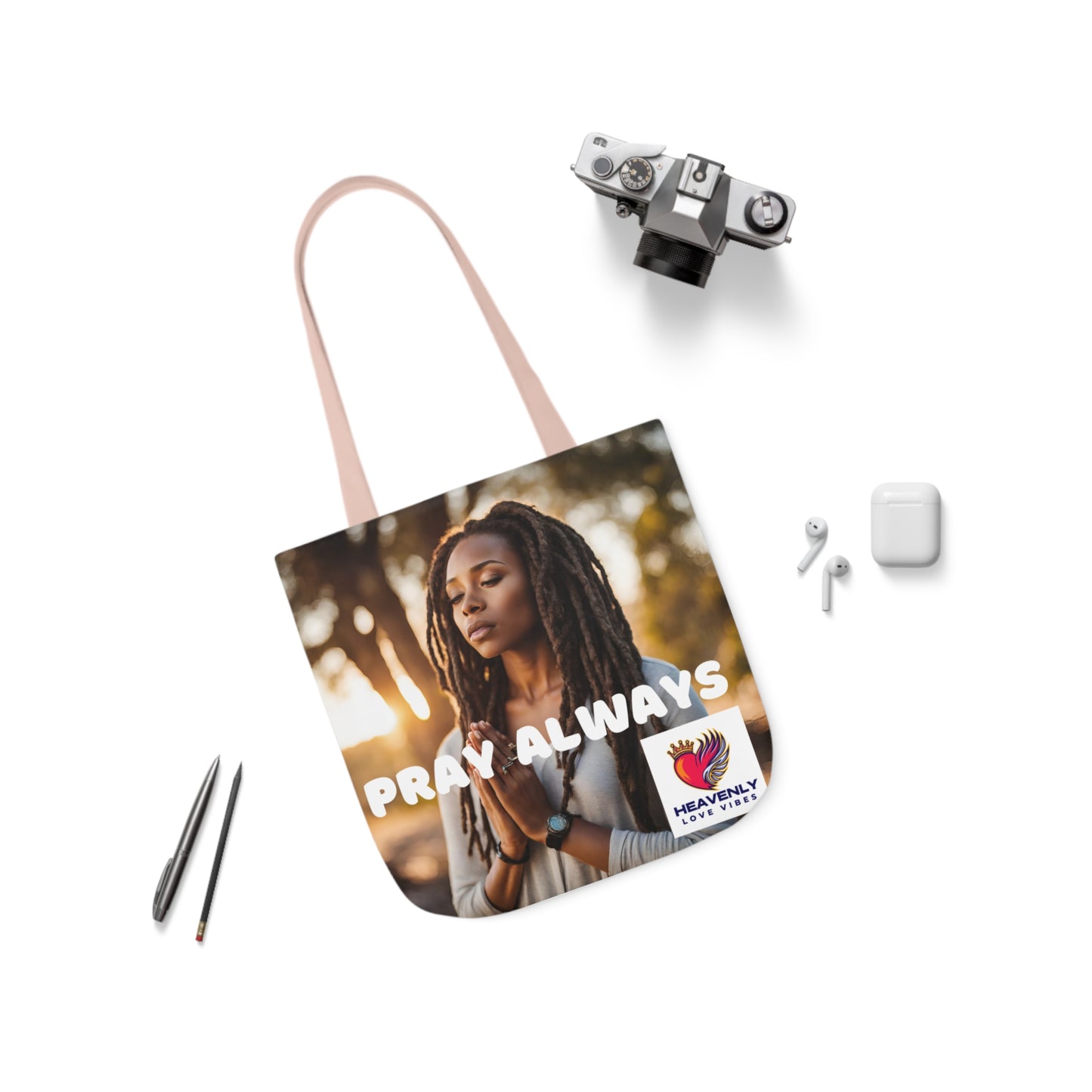 Canvas Tote Bag, 5-Color Straps