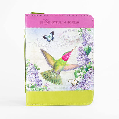 " Bible Business Report Cover (25741) | Fits Bibles up to 9" X 6.25" X 1.25", Hummingbird, Large