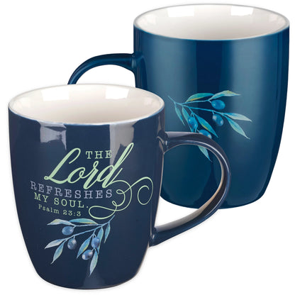 The Lord Refreshes My Soul Coffee Mug - Psalm 23:3